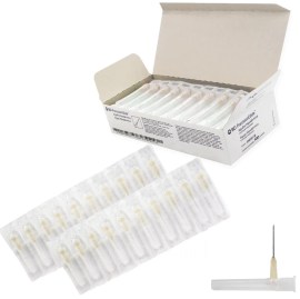 Agulha Hipodérmica Descartável 1,00 X 30 Mm (Creme) 19G X 1-1/4” - 100 Unid - BD